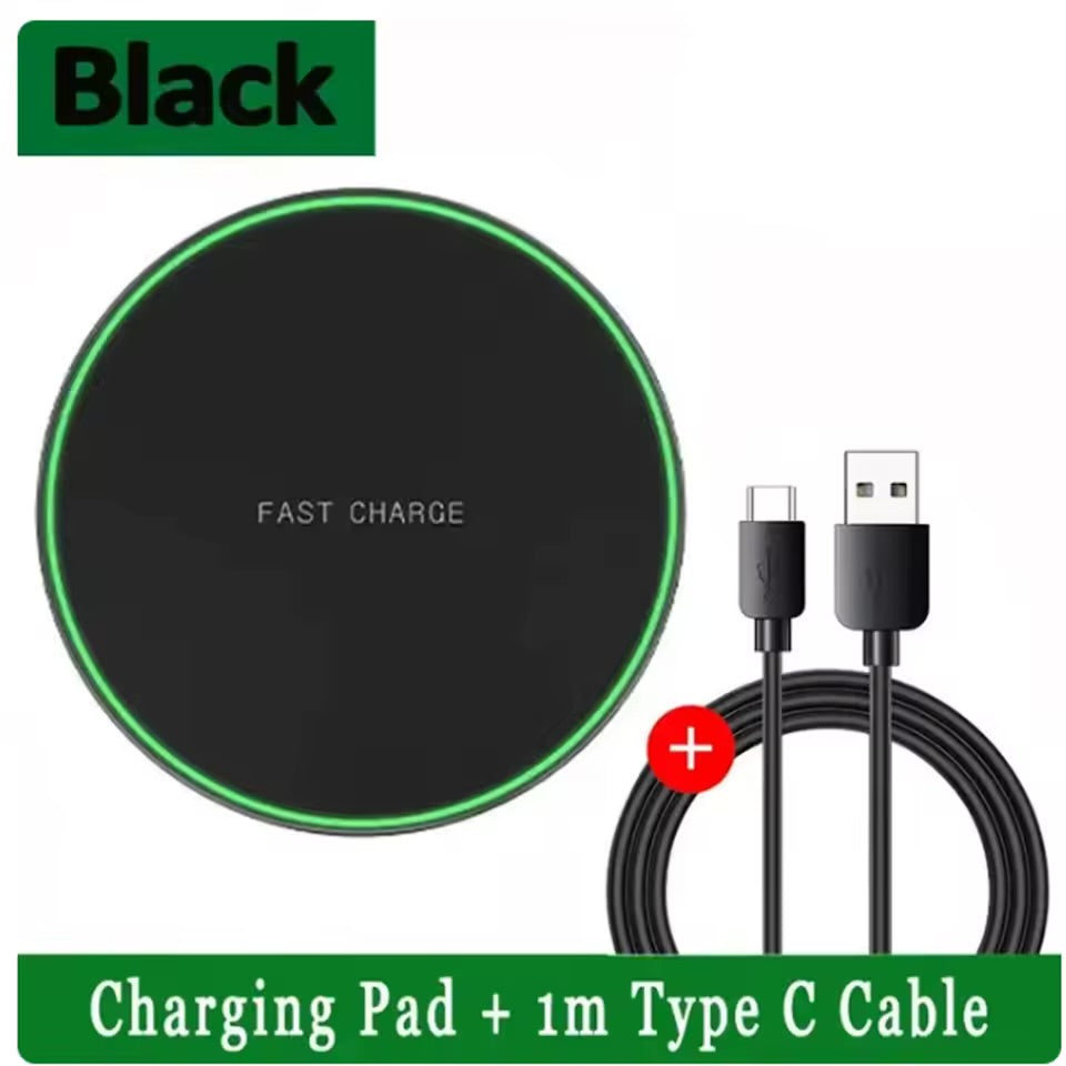 Wireless Charging Pad & Cable Organizer Bundle