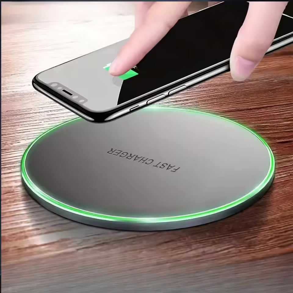 Wireless Charging Pad & Cable Organizer Bundle