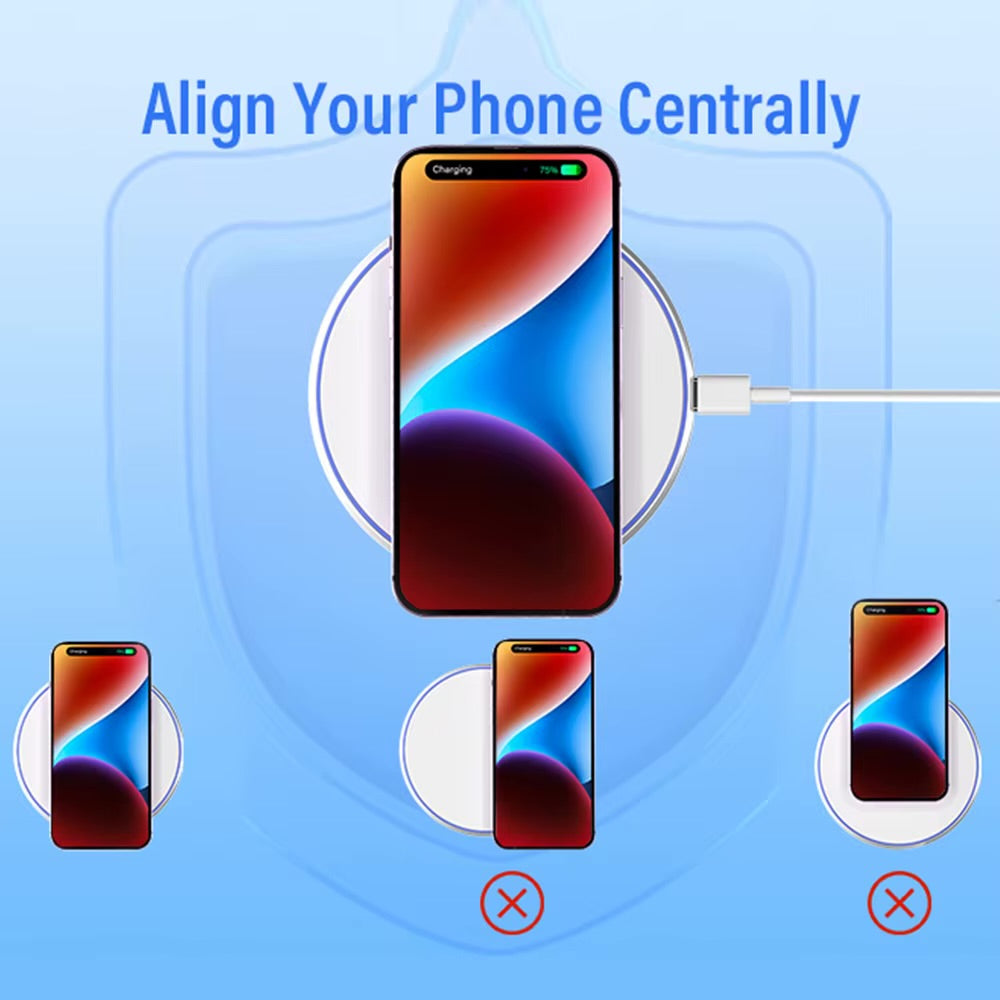 Wireless Charging Pad & Cable Organizer Bundle