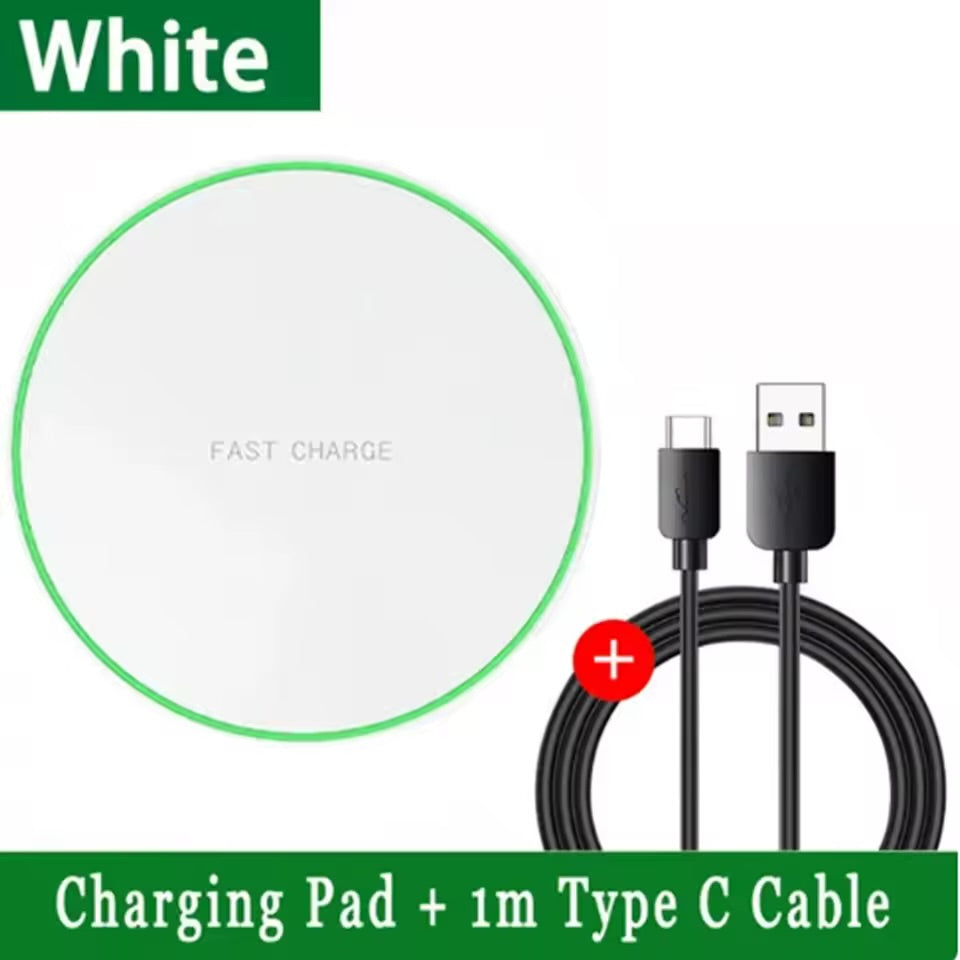 Wireless Charging Pad & Cable Organizer Bundle